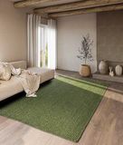 Villeroy & Boch Rosalie Jute tapijt, natuurlijk woonkamertapijt van 100% jute, handgeweven en milieuvriendelijk, boho-tapijt, jute voor woonkamer, slaapkamer, eetkamer, junglegroen, 160 x 230 cm