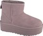 UGG Classic Mini Platform Stiefel - Damen - Grau - Wildleder