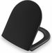 Pressalit Objecta D Siège de cuvette de WC Polygiene avec abattant - Noir