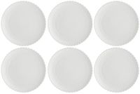 Porcellana Momenti Set of 6 Cake Plates - White 18 cm