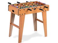 Teorema Tafelvoetbal van hout, tafelvoetbal met 2 ballen en puntentellers, hoogte 62 cm