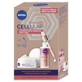 Nivea CELLULAR Expert Lift Set anti-aging dagcrème en lifting serum met hyaluronzuur en bakuchilol, 50 + 30 ml