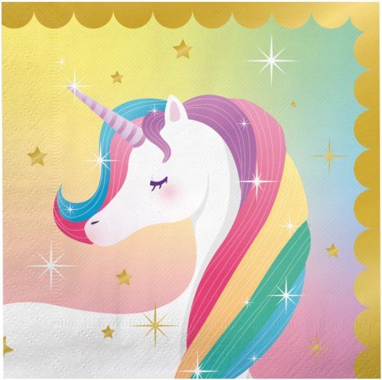 Top1Toys Paper Dreams Servetten Unicorn 33x33cm - 16st