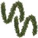 Black Box Mica Decorations Dennenslingers - 2x - met kerstverlichting - groen - kunststof - 25 x 270 cm