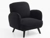 Atlantic Home Collection BEN, fauteuil, imitatie schapenwol, wit