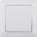 MILOS Interrupteur va-et-vient, blanc, mat, 250V/ 10A, inclus cadre d'encastrement