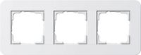 Gira E3 Afdekraam schakelmateriaal - 0213410 - Wit - 3-voudig frame - Mat