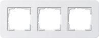 Gira E3 Afdekraam schakelmateriaal - 0213410 - Wit - 3-voudig frame - Mat