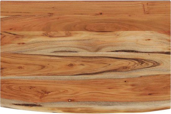 vidaXL Wandschap rechthoekig natuurlijke rand 50x30x3,8 cm acaciahout
