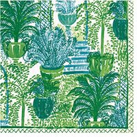 Caspari Garden Arbors Varens Groene Luncheon Servetten - 20 stuks