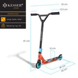 KESSER X-Limit Trottinette Stunt Rouge / Bleu Clair