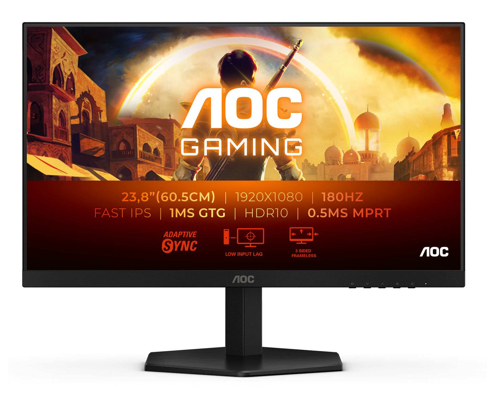 AOC 24G42E 24-inch Full HD 180Hz Fast IPS Gaming Monitor