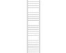 ECD Germany Radiateur de salle de bain - 300 x 1400 mm - Blanc - Droit avec raccordement latéral