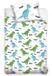 Dinosaurus HOESLAKEN - 90 x 120 cm - Katoen - Blauw
