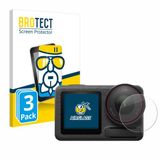 BROTECT Screenprotector 3 Stuks voor DJI Osmo Action 5 Pro (Lens) Beschermglas transparant