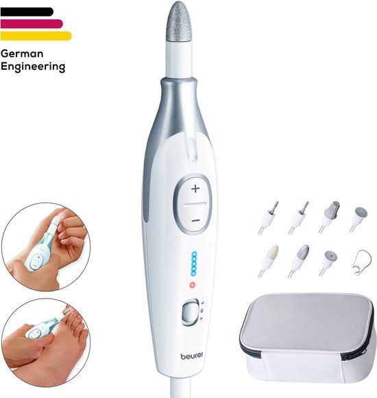 Beurer MP 42 Elektrische nagelvijl - Manicure- en Pedicureset - 7 Opzetstukken