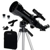 Celestron 21035-ADS Travel Scope 70 Refractor Telescope Kit with Backpack, Black