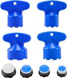 Shenzhen Haorui Industrial Technology Co., Ltd. Clé de régulateur de débit pour robinets - régulateur de débit aérateur - clé de montage pour robinetterie - clé de perlator pour M165-M185 - perlator pour robinets - bleu