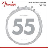 Fender Stainless 9050's Bass Strings, Stainless Steel Flatwound, 9050M .055-.105 Gauges, (4)