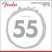 Fender Stainless 9050's Bass Strings, Stainless Steel Flatwound, 9050M .055-.105 Gauges, (4)