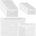 Sans marque 80 pièces pochettes pour documents set - transparent - pour factures, bureau et archivage - 2 formats 24x18 et 18x13