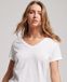 Superdry Dames tshirt Ruimvallend geborduurd T-shirt met V-hals