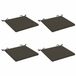 vidaXL - 4-delig - Zitkussen - SOEST - 4 - st - 100% - Polyester - Antraciet