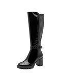 Tamaris - Dames - Klassieke laarzen - Schwarz Patent