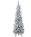 HOMCOM Kunstkerstboom 135 cm Groen met Sneeuwdecoratie