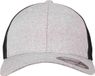 Flexfit - Flexfit Melange Mesh heather/black one size pet - Grijs