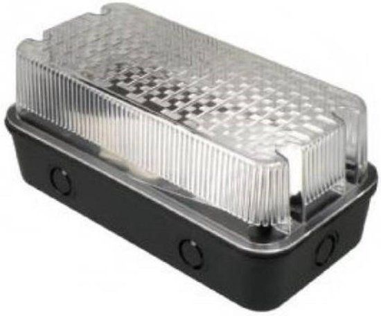 Nova Bulk Buitenarmatuur E27 - Slagvast - IP44 - Zwart