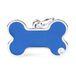 MyFamily Hond Medaille Gemaakt In Italië, Blauw XL -Bot, Hondenplaat, Geëmailleerd Metaal, Basic Handmade Collectie, 48x31 mm