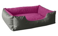 BedDog® LUPI hondenkussen L grijs/roze