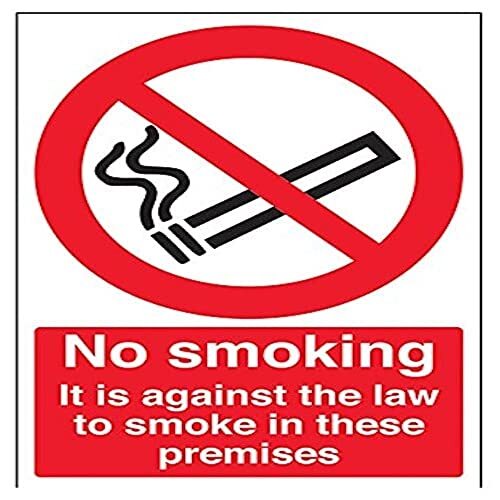 V Safety VSafety niet roken niet roken, tegen de wet om te roken... Verbodsbord - 200mm x 300mm - Zelfklevende Vinyl