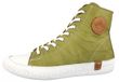 Andrea Conti Bottine de sneaker montante pour femme avec applications cool 0025902, taille : 38 UE, couleur : vert