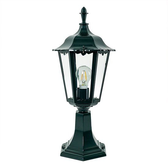 KS Verlichting Ancona Sokkellamp Tuinlamp Groen E27 Klassiek Aluminium