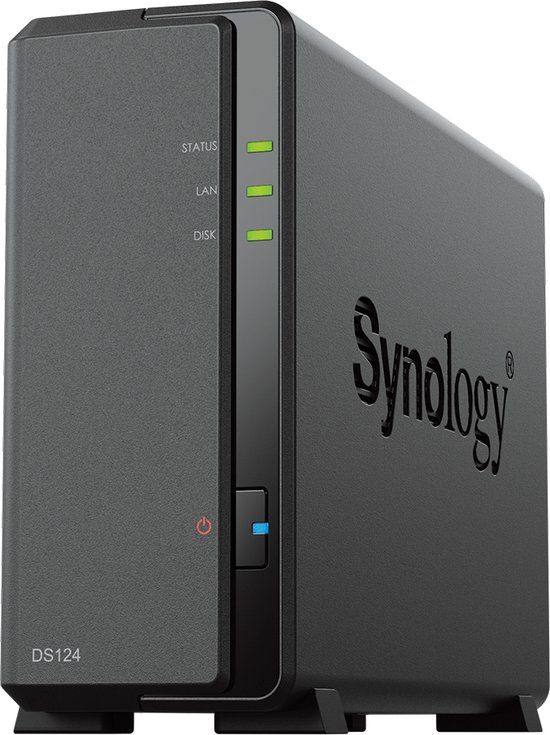 Synology DS124 NAS met 2TB Western Digital RED harde schijf