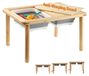 Table sensorielle en bois - Table à sable - Table à eau - 3 hauteurs - Intérieur et extérieur