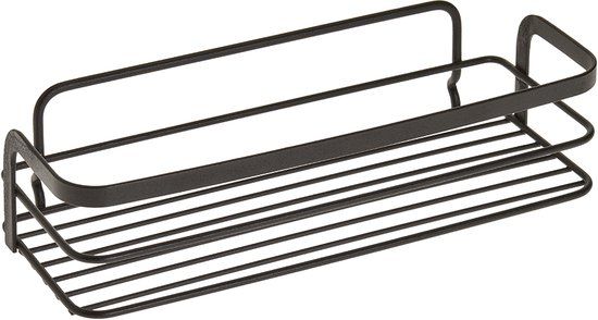Metaltex Doucherek - Mat Zwart - 26x10x6 cm - Ophangen of Neerzetten