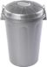 Plasticforte Vuilnisbak/Afvalemmer - Wasmand met deksel - 100 liter - lichtgrijs