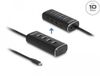 Delock Hub USB 10 Gbps à 4 ports avec connecteur USB Type-C™ câble de 60 cm et interrupteur pour chaque port