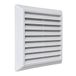La Ventilazione C19150RB ventilatierooster van ABS, wit, met vaste kleppen en insectennet, 185 x 185 mm