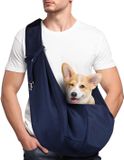 Famanu – Omkeerbare Handsfree Hondendraagtas – Ademende Schoudertas voor Kleine en Middelgrote Honden en Katten