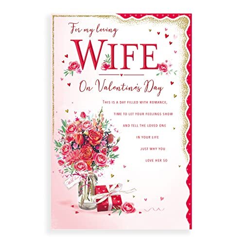 Piccadilly Greetings Valentijnsdag kaart vrouw - 12 x 8 inch - Regal Publishing