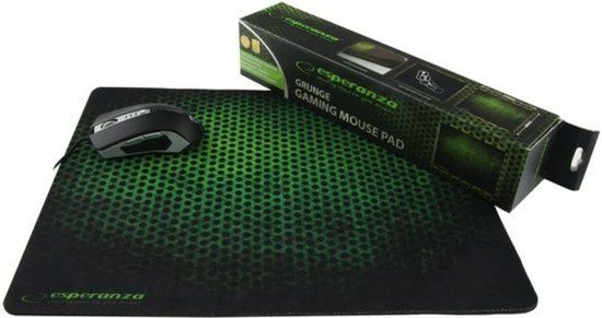 Esperanza EA146G Zwart, Groen Gaming Muismat