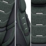 Bremer Sitzbezüge GmbH Autostoelhoezen voor Volvo S80 Bj 1998-16 – Stoelhoezen voor bestuurder en passagier in Zwart/Olijfgroen