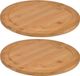 Hi Broodplank - Set van 4 stuks - Rond - 25 cm - Bamboe