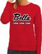 Bellatio Decorations Bella Ciao Ciao bankovervaller sweatshirt rood voor dames XL