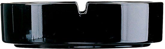 Arcoroc Asbak Cologne - Zwart Glas - 10.7 cm - 2 Stuks