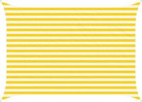 vidaXL Zonneschaduw Geel en Wit 2,5 x 3,5 m 100% Polyester Oxford